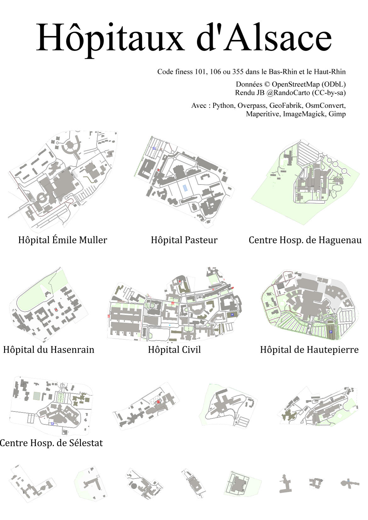 Affiche Hôpitaux d'Alsace